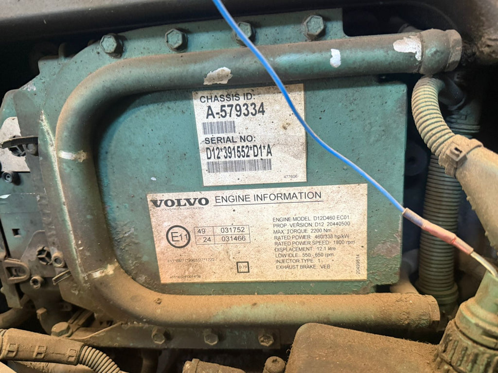 Motor Volvo D12D 460 HP con Caja Mecánica o sin caja!